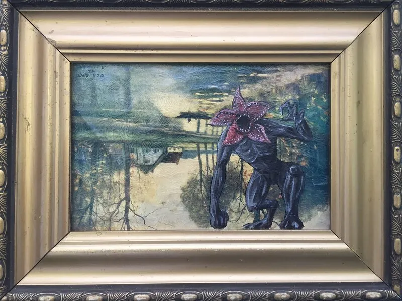 An upside down painting av Ola Art