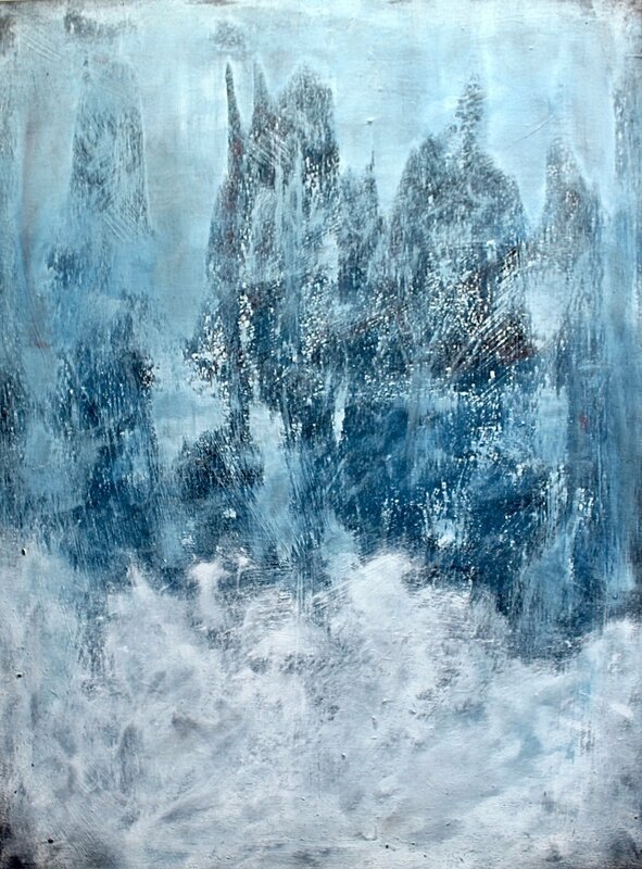 Akrylmålning Behind the ice av Pontus Wåhlström