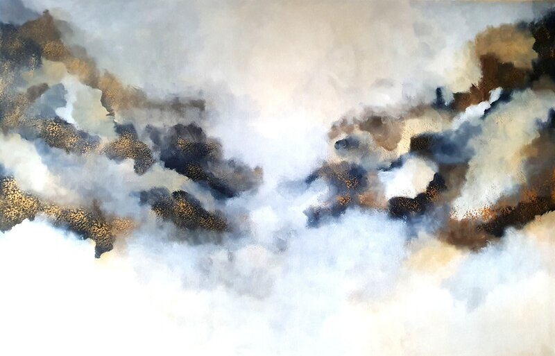 Akrylmålning Stormy clouds av Alexandra JS