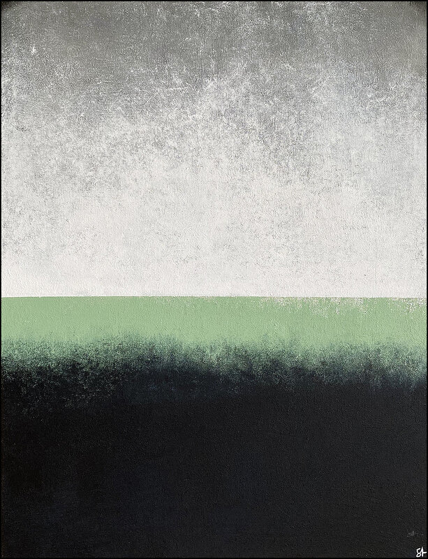 Akrylmålning No. 200701 Spring Horizon av Stellan Kim Kristiansson