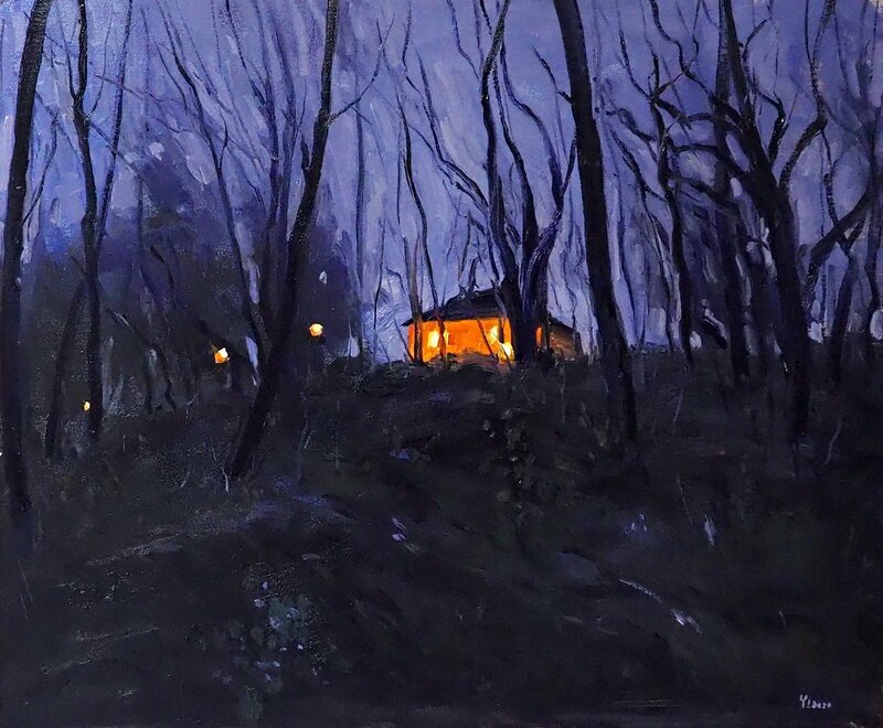 Oljemålning Kvällsljus av Yuanyuan Liu