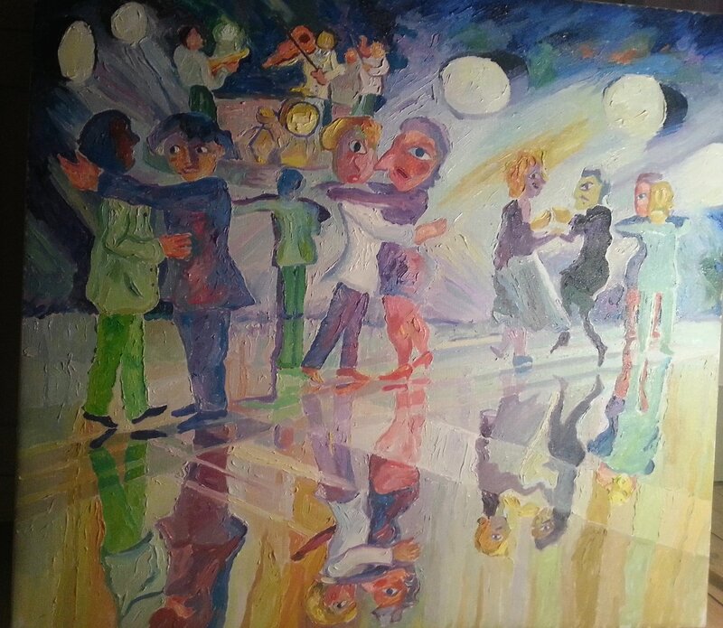 Oljemålning Dans i det fria av Sebastian Marquez