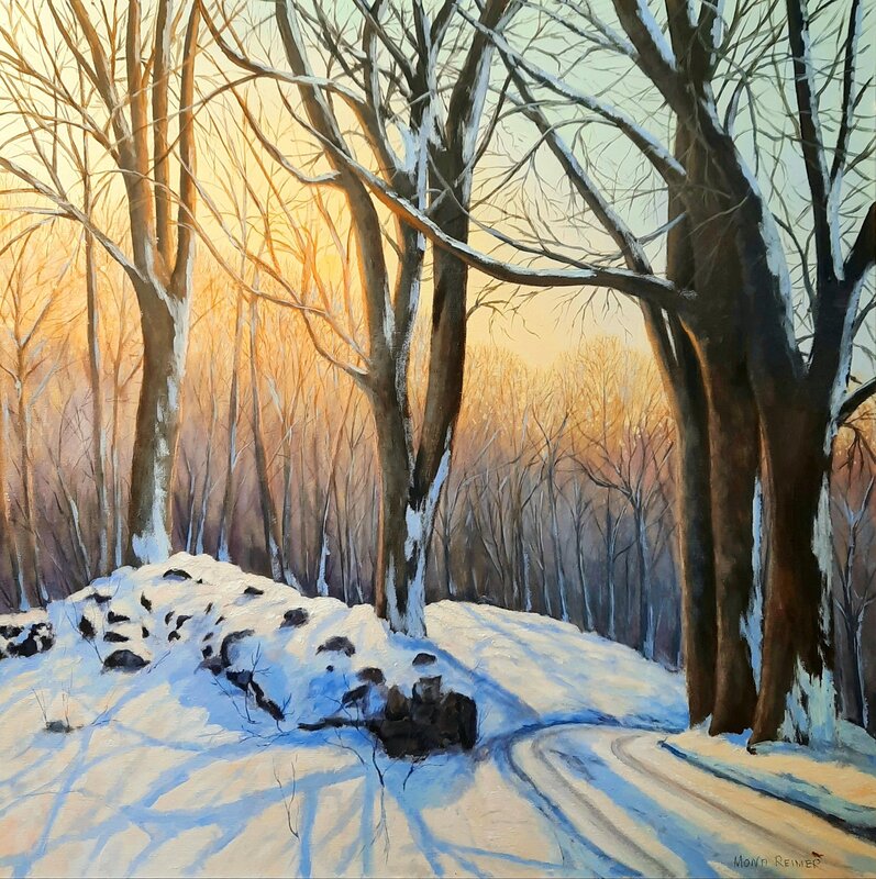 Akrylmålning Vinterland av Mona Reimer