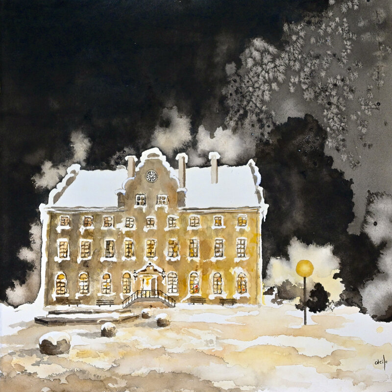 Akvarell Välkommen, Cécile Hansson