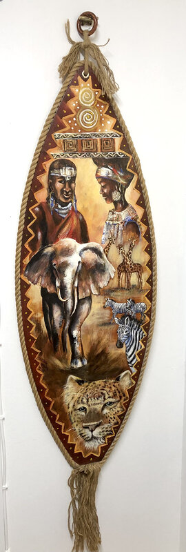 Akrylmålning Africa av Ing-Marie Seijsing