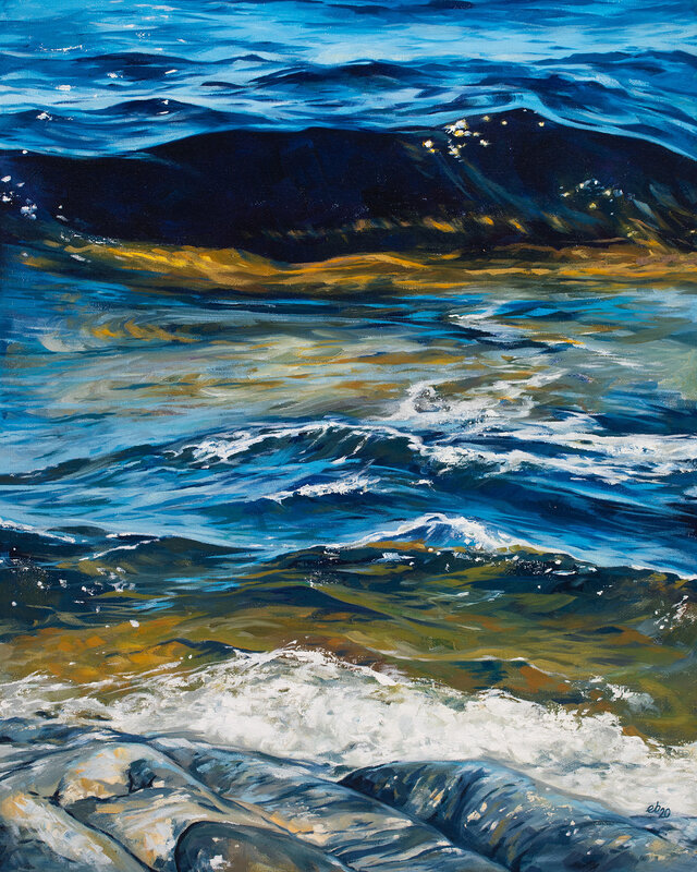 Oljemålning Havsbris av Erik Björkland
