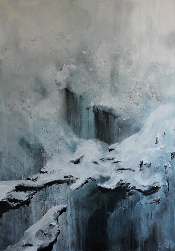 Akrylmålning Snow av John Eriksson