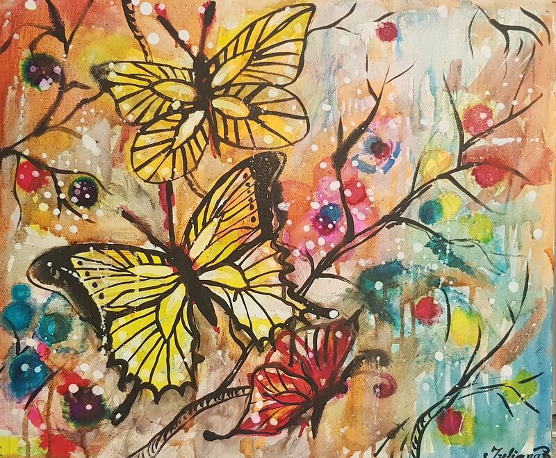 Två fjärilar av Juliana Boneva