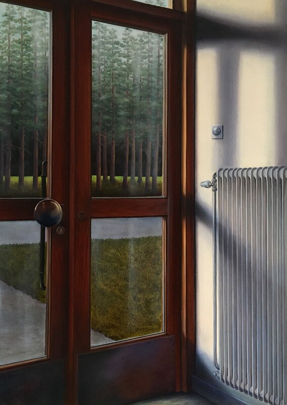 Oljemålning Dörren av Anette Björk Swensson