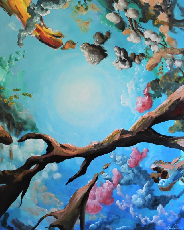 Akrylmålning Underwater 3, John Eriksson
