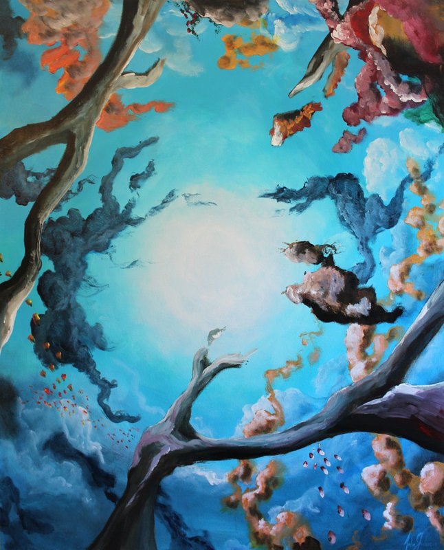 Akrylmålning Underwater 4, John Eriksson