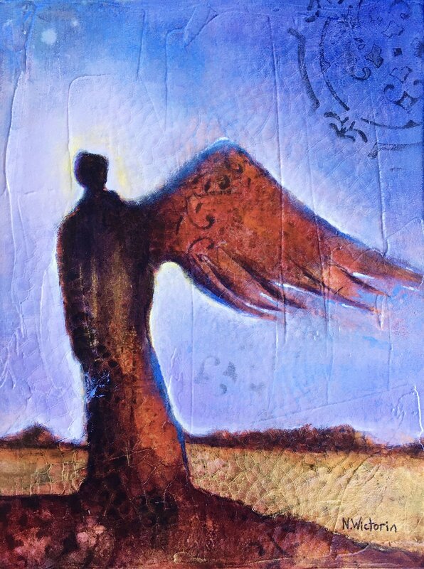 Akrylmålning Desert Angel, Nina Wictorin