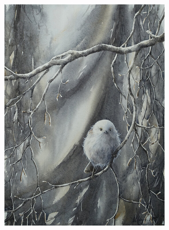 Akvarell Lonely, Ingela Alvmyren