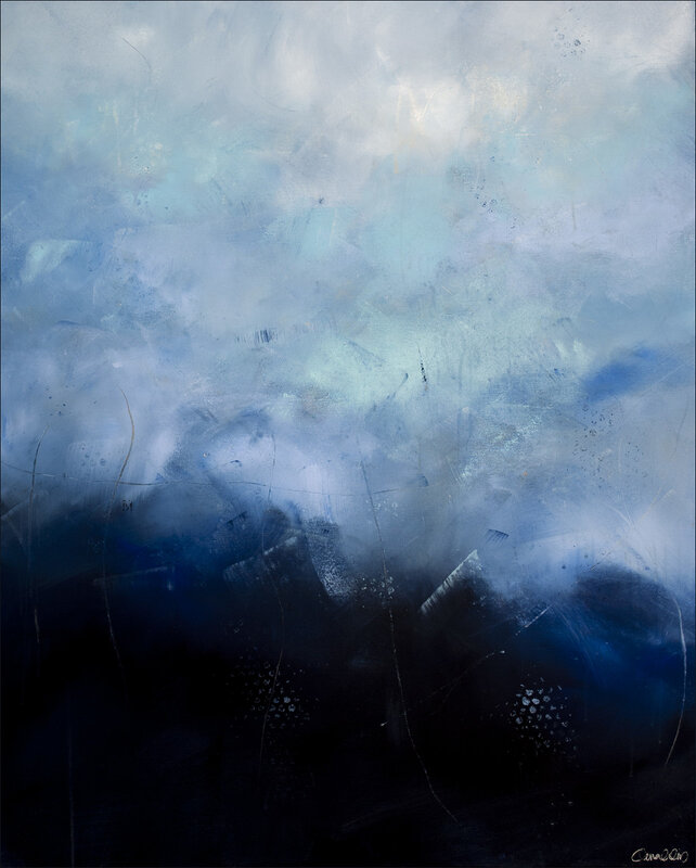 Akrylmålning Cielo blu av Maria Nahlin
