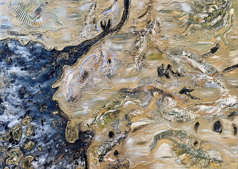 Akrylmålning Lugnet före höststormen av Amanda Egnell / Galleri Egnell