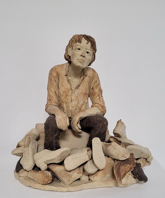 Skulptur Tonårsmamma av Annika Rehn