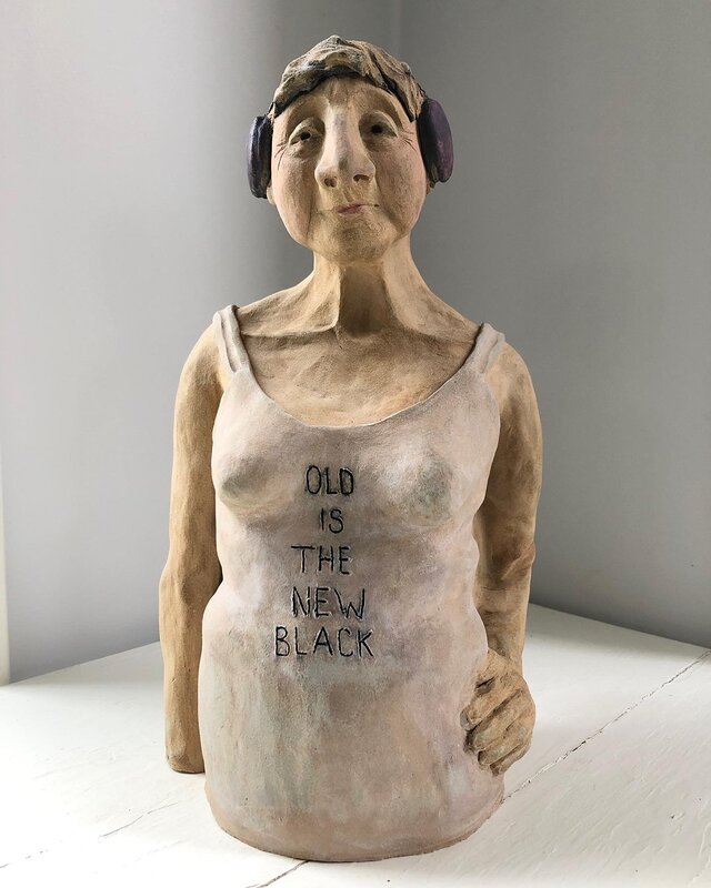 Skulptur Old is the new black II av Jenny Söderlund
