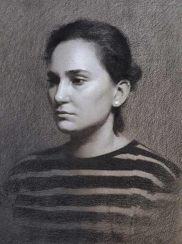 Porträtt av kvinna, Tom Skoog
