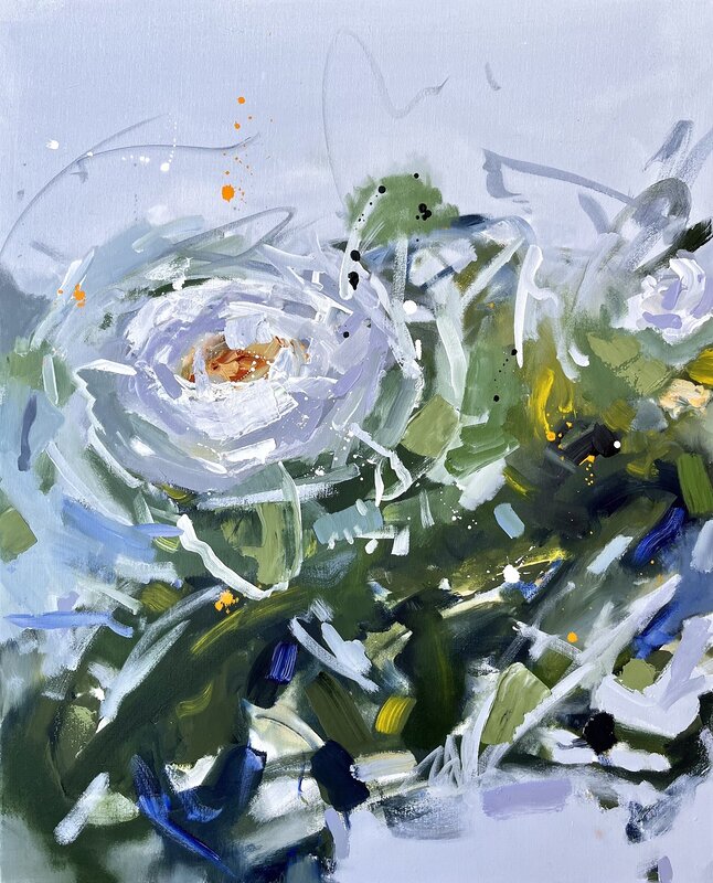 Akrylmålning Abstract Floral av Jimmy Ralsmark