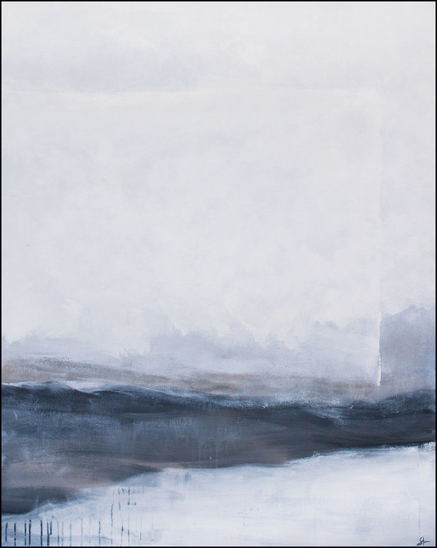 Akrylmålning No. 220504 Boxed Landscape, Stellan Kim Kristiansson