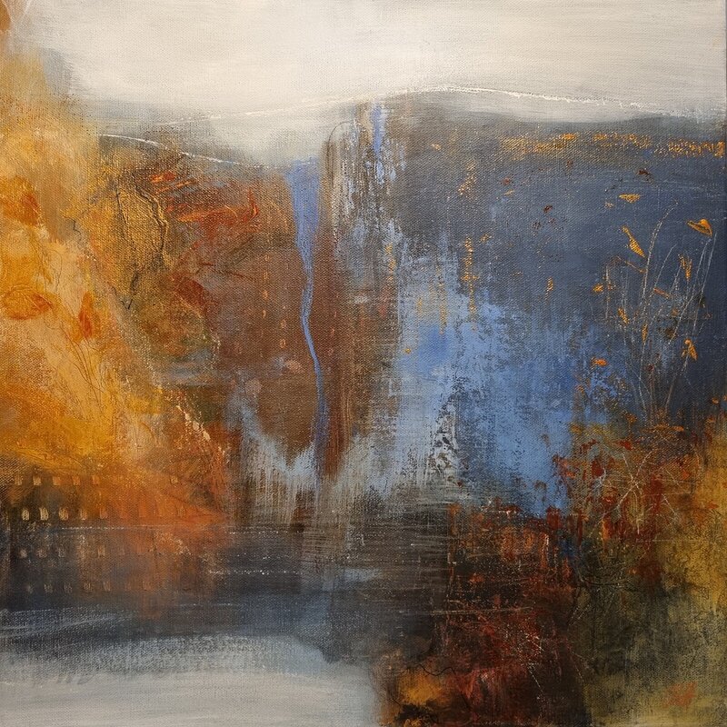Akrylmålning November ahead av Marie Holmström
