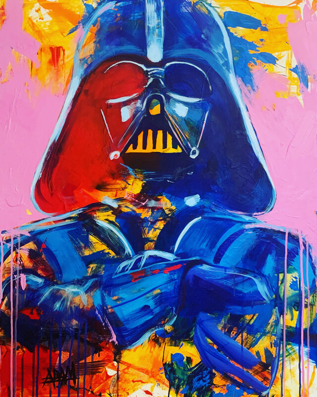 Akrylmålning Darth Vader V, Adam Lunderup