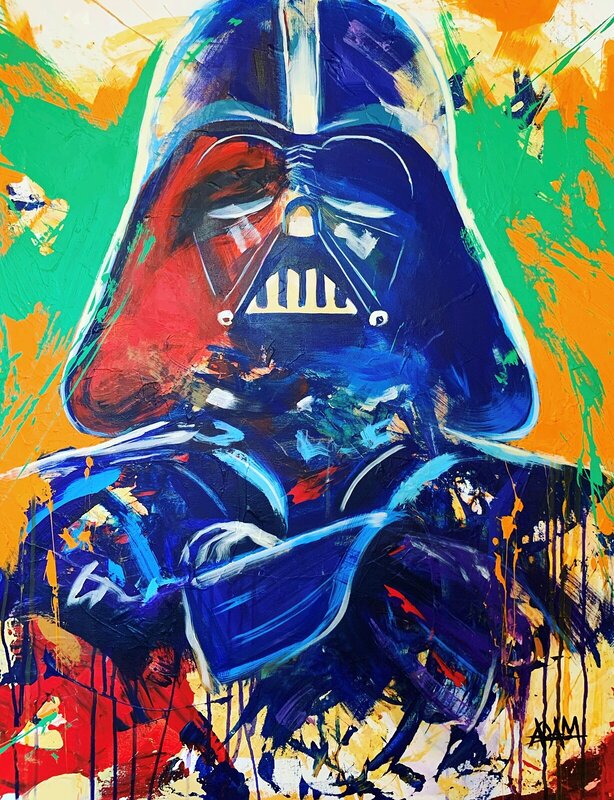 Akrylmålning Darth Vader VI av Adam Lunderup