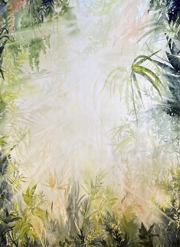 Akvarell Sommardrömmar av Emelie Klockarås