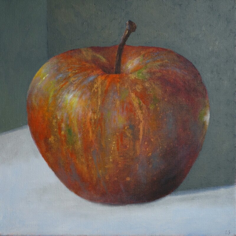 Oljemålning Äpple av Lars Stenman