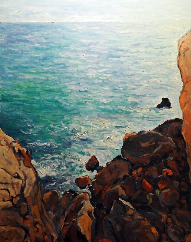 Oljemålning Utsikt mot havet av Yuanyuan Liu