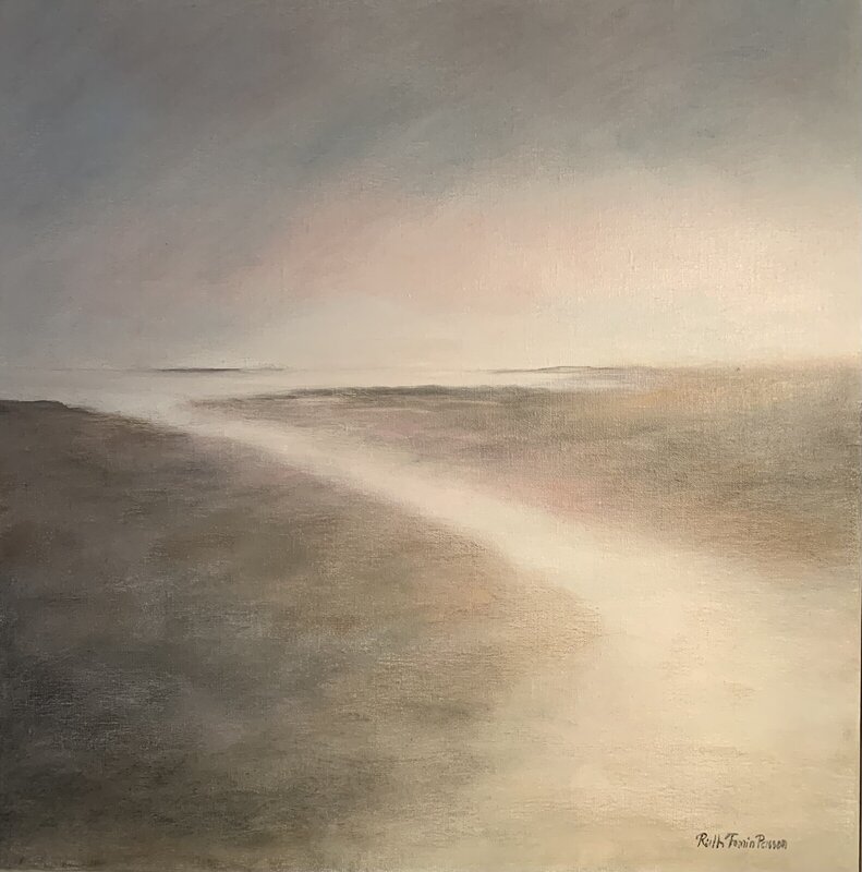 Oljemålning Vägen till havet av Ruth Fomin Persson