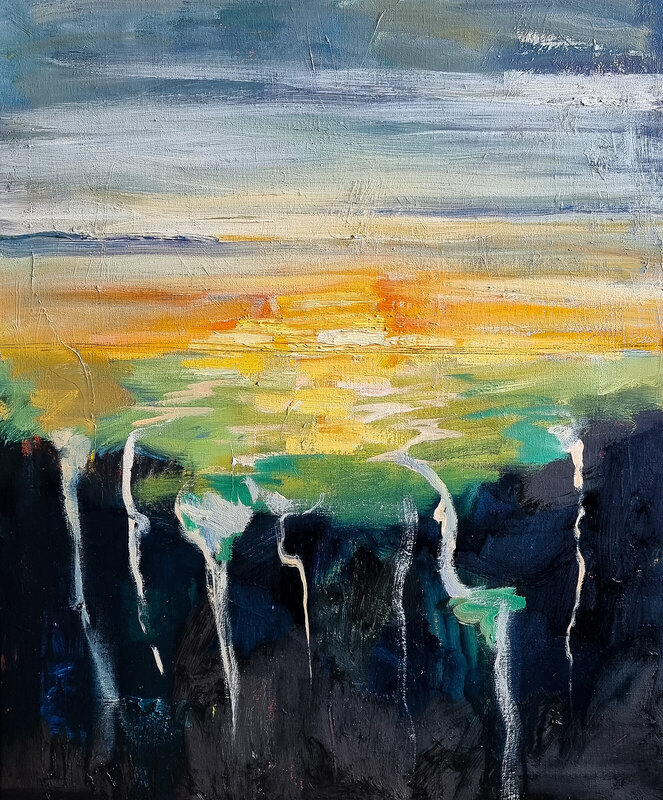 Oljemålning In the end av Julia Pivén