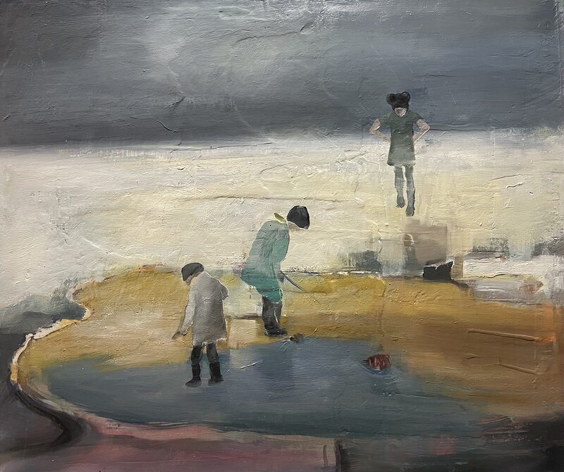 Oljemålning På isen av Sofia Norberg