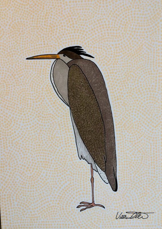 Ernst the heron av Vivianne Otsa
