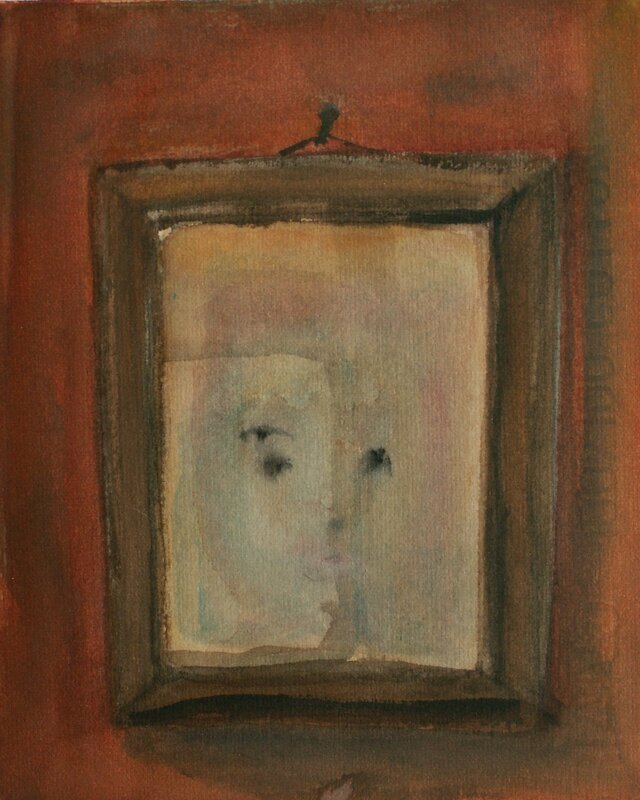 Akvarell I spegeln I av Gunilla Iversen