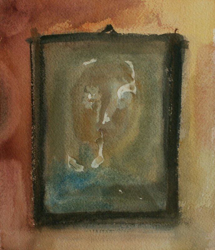 Akvarell I spegeln II av Gunilla Iversen