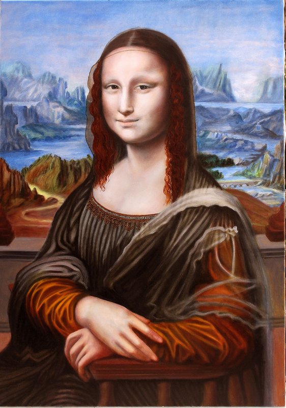 Oljemålning Mona Lisa rengjord av Tony Fischier