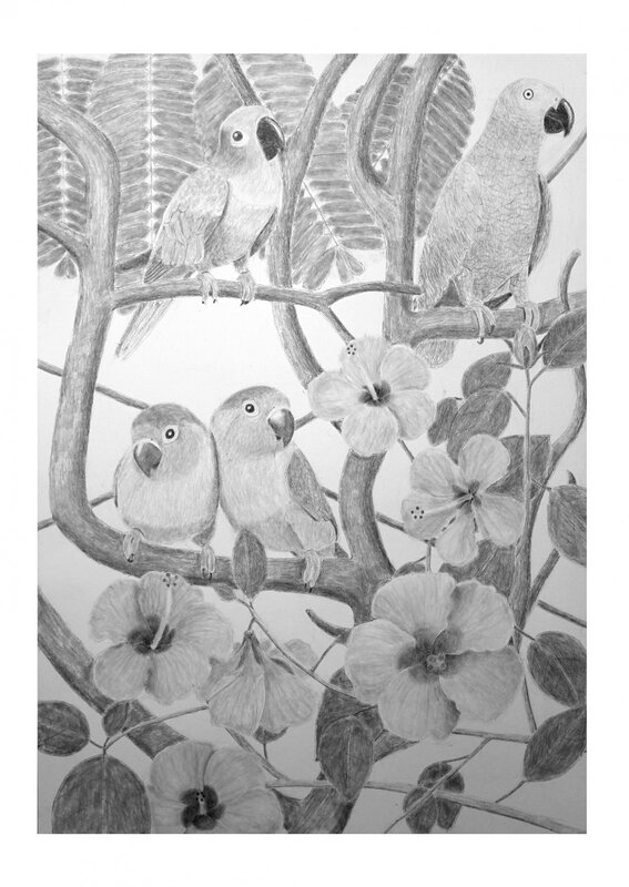 Lovebirds av Sharon Wagiella