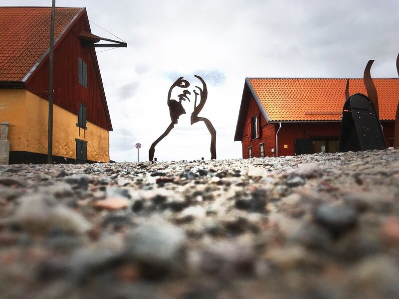 Skulptur Utomhus skulptur När vi blundar av Tomas Lacke