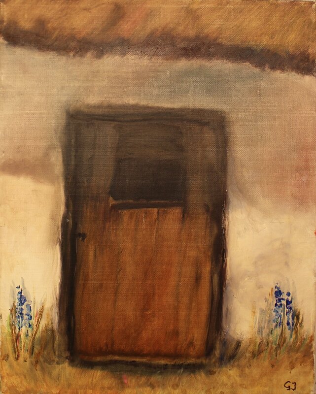 Oljemålning Dörren av Gunilla Iversen