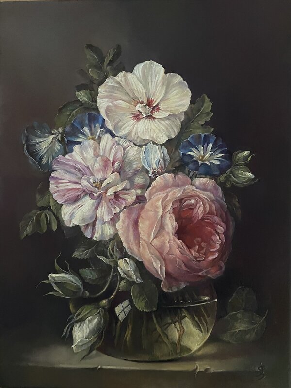 Oljemålning Blommor av Svetlana Gurko