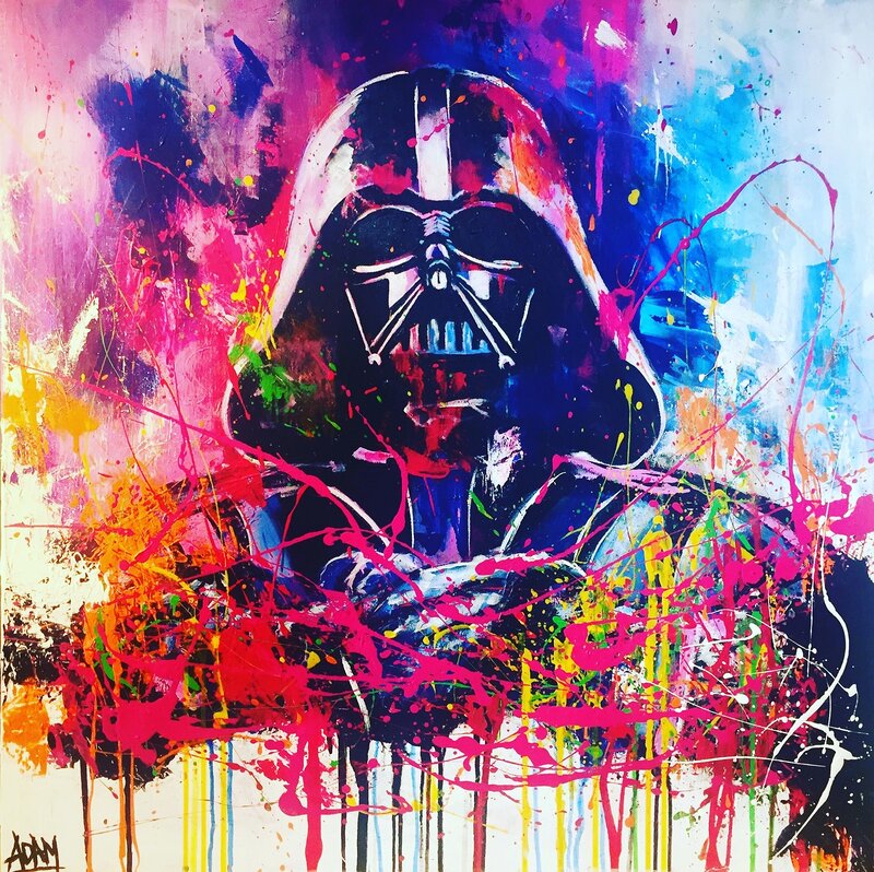 Akrylmålning Darth Vader av Adam Lunderup