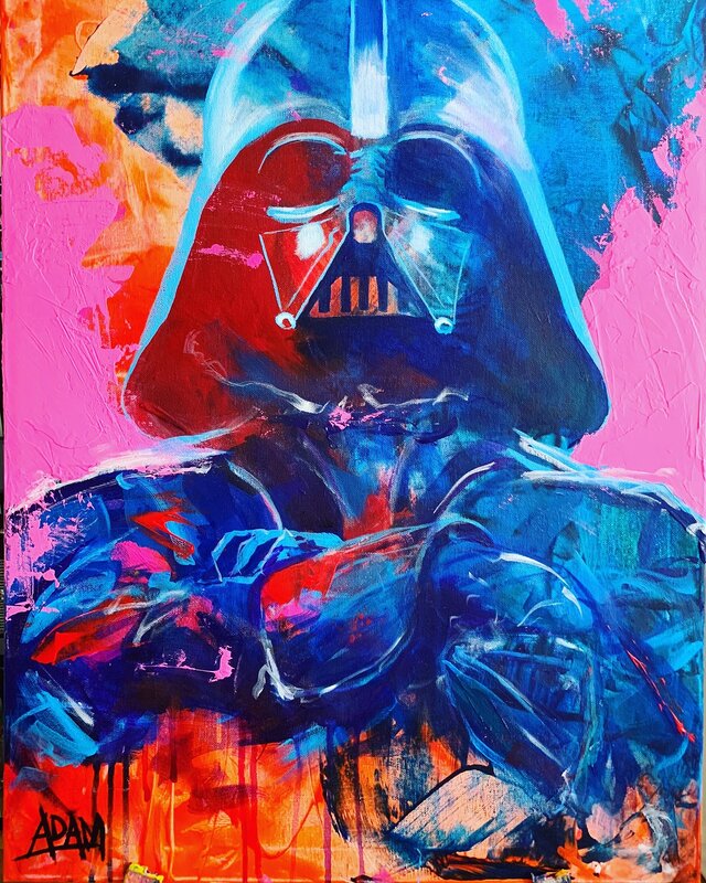Akrylmålning Darth Vader III av Adam Lunderup